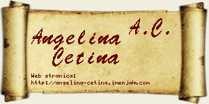 Angelina Cetina vizit kartica